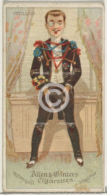 Cotillion, from World's Dudes series (N31) for Allen & Ginter Cigarettes, 1888. Creator: Allen & Ginter.