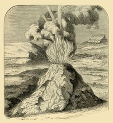 Cotopaxi in Eruption in 1743 1881. Creator: Unknown