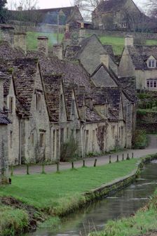 Cotswold stone cottages, Bibury, Gloucestershire. Creator: Tony Evans