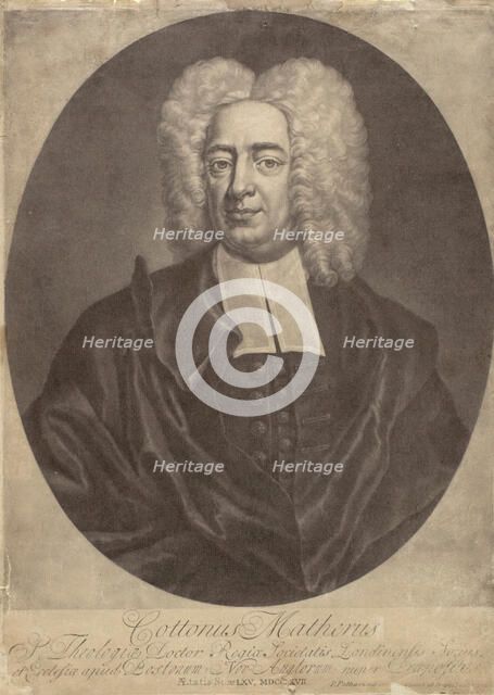 Cotton Mather, 1727. Creator: Peter Pelham.