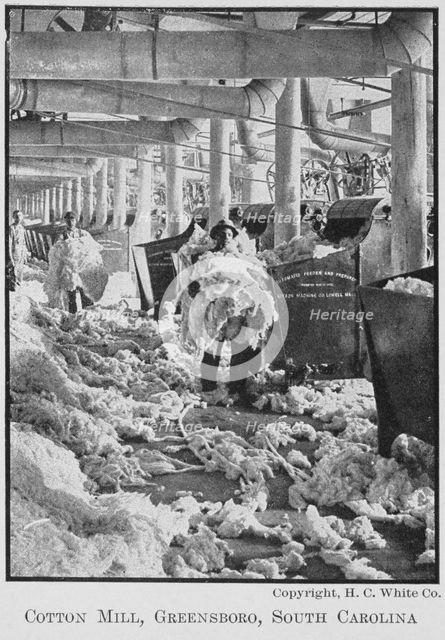 Cotton Mill, Greensboro, South Carolina, 1911. Creator: Unknown.