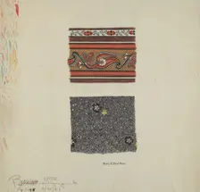 Cotton Antique Prints, c. 1941. Creator: Millia Davenport