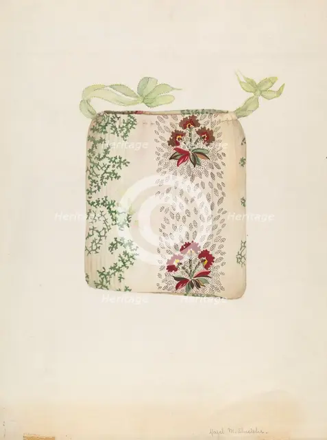 Cotton Bag, c. 1937. Creator: Hazel Sheckler.