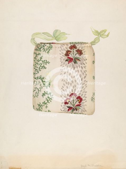 Cotton Bag, c. 1937. Creator: Hazel Sheckler.