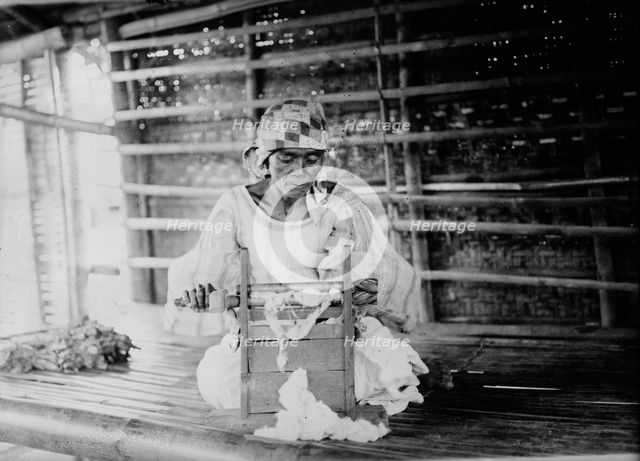 Cotton gin, Batangas, between c1915 and c1920. Creator: Bain News Service.