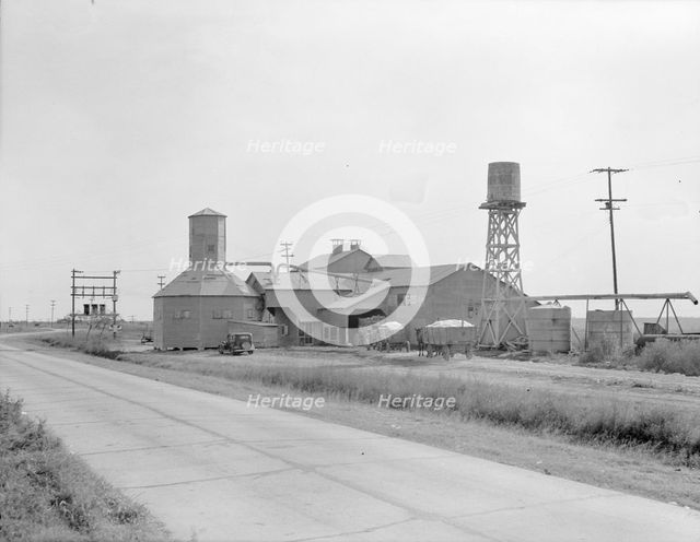 Cotton gin, Robstown, Texas, 1936. Creator: Dorothea Lange.