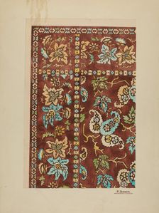 Cotton Kerchief, c. 1937. Creator: Percival Jenner