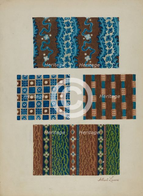 Cotton Prints, c. 1937. Creator: Albert J. Levone.