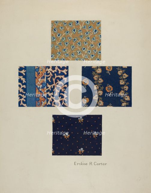 Cotton Prints, c. 1940. Creator: Erskine Carter.