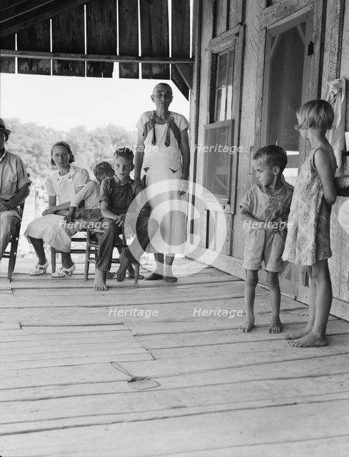 Cotton sharecropper family near Cleveland, Mississippi, 1937. Creator: Dorothea Lange.
