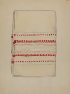 Cotton Towel, c. 1937. Creator: Eva Wilson