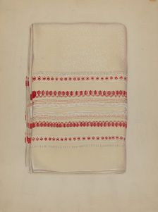 Cotton Towel, c. 1937. Creator: Eva Wilson