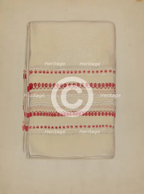 Cotton Towel, c. 1937. Creator: Eva Wilson.