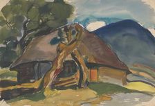 Cottage under the mountains, 1930. Creator: Zolo Palugyay