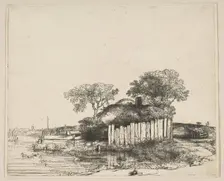 Cottage with a White Paling, 1648. Creator: Rembrandt Harmensz van Rijn