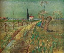 Cottage Among Fields c1890. Artist: Vincent van Gogh