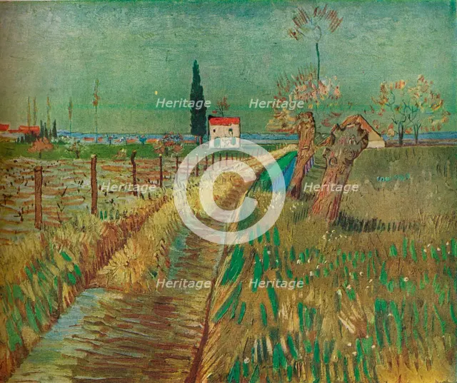 'Cottage Among Fields', c1890. Artist: Vincent van Gogh.