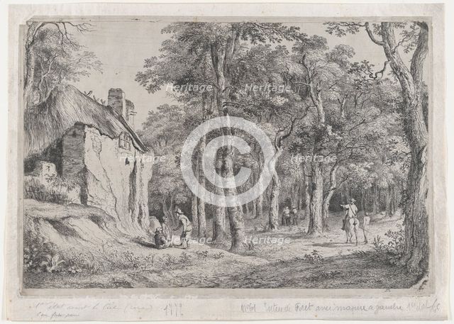 Cottage at the Entrance to a Forest, 1772. Creator: Jean-Jacques de Boissieu.
