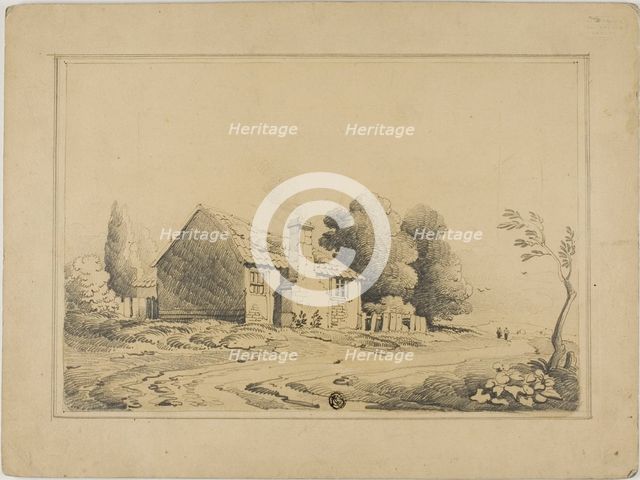 Cottage Beside Path, n.d. Creator: Unknown.