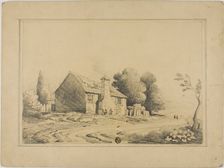 Cottage Beside Path, n.d. Creator: Unknown