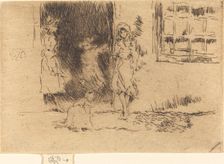 Cottage Door, c. 1884/1886. Creator: James Abbott McNeill Whistler