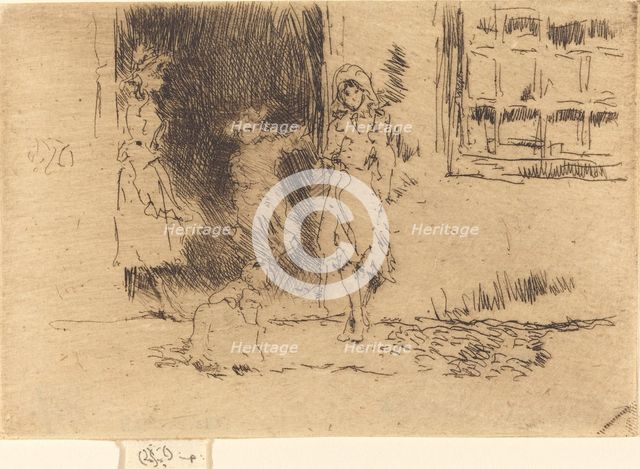 Cottage Door, c. 1884/1886. Creator: James Abbott McNeill Whistler.