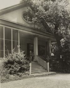 Cottage garden, Natchez, Adams County, Mississippi, 1938. Creator: Frances Benjamin Johnston