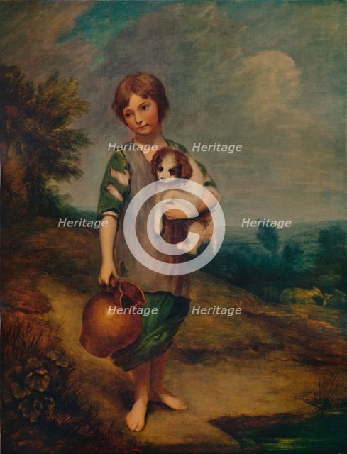 'Cottage Girl with Dog and Pitcher', 1785, (1935). Artist: Thomas Gainsborough.