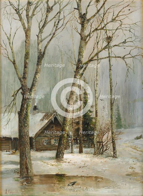 Cottage in the Woods. Artist: Savrasov, Alexei Kondratyevich (1830-1897)