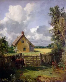 Cottage in a Cornfield 1833. Creator: John Constable