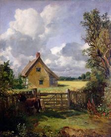 Cottage in a Cornfield 1833. Creator: John Constable