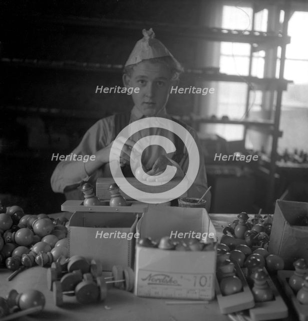 Cottage industry in Småland, Sweden, c1940s(?). Creator: Otto Ohm.