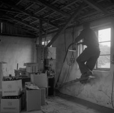 Cottage industry in Småland, Sweden, c1940s(?). Creator: Otto Ohm