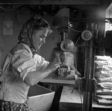 Cottage industry in Småland, Sweden, c1940s(?). Creator: Otto Ohm