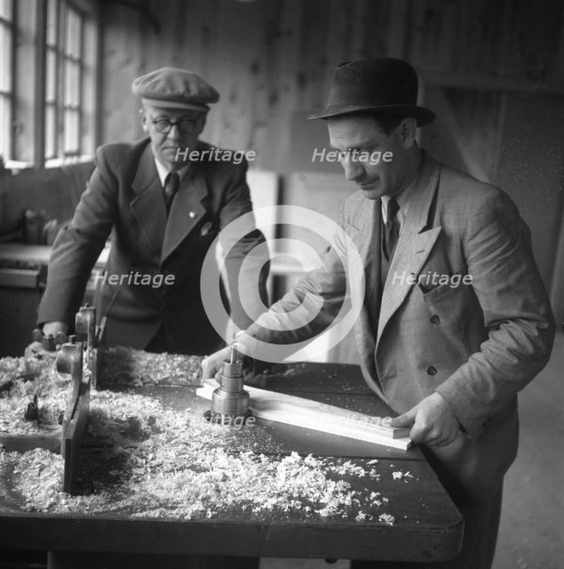 Cottage industry in Småland, Sweden, c1940s(?). Creator: Otto Ohm.