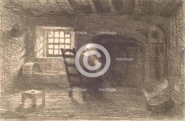 Cottage Interior, c1840-1860s. Creator: William Dyce.