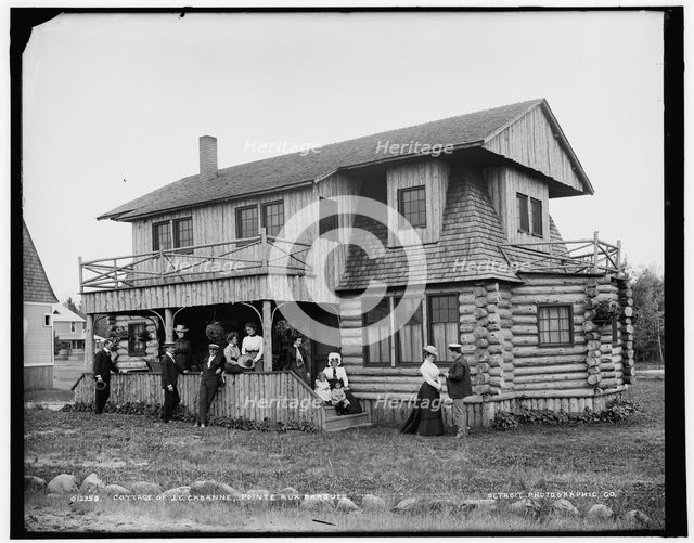 Cottage of J.C. Cabanne, Pointe aux Barques, between 1890 and 1901. Creator: Unknown.