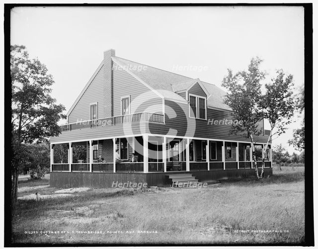 Cottage of L.S. Trowbridge, Pointe aux Barques, between 1890 and 1901. Creator: Unknown.