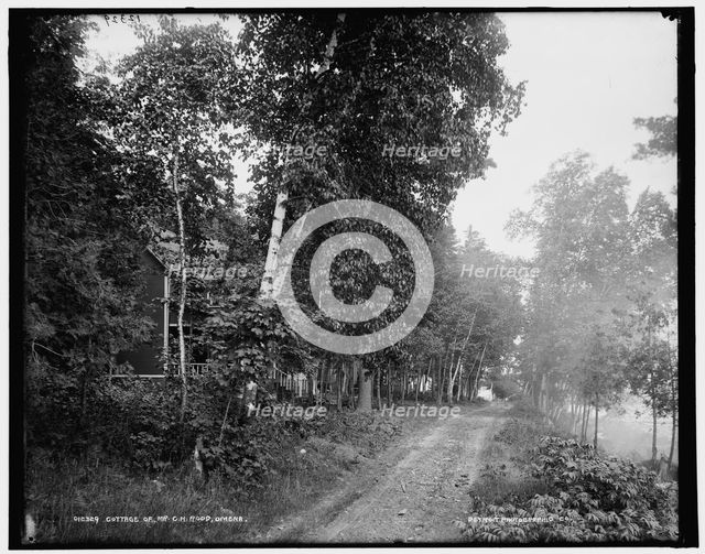 Cottage of Mr. C.H. Rood, Omena, between 1890 and 1901. Creator: Unknown.