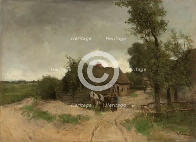 Cottage on the dirt road, 1870-1888.  Creator: Anton Mauve.