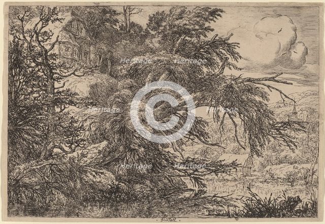 Cottage on a Hill. Creator: Jacob van Ruisdael.