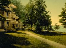 Cottage Row, Chautauqua, New York, c1898. Creator: Unknown