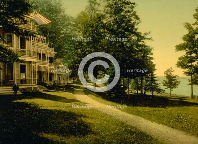 Cottage Row, Chautauqua, New York, c1898. Creator: Unknown.