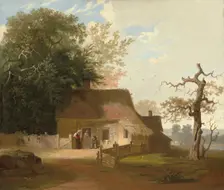 Cottage Scenery, 1845. Creator: George Caleb Bingham