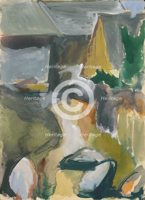 Cottages, 1940-1944. Creator: Ján Novák.