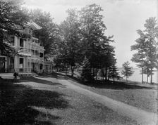 Cottages along the lake front, Chautauqua, c1898. Creator: Unknown