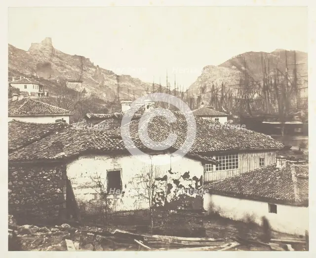 Cottages at Balaklava, 1855. Creator: Roger Fenton.