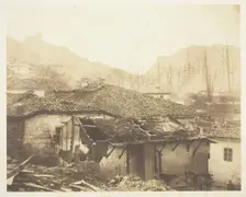 Cottages at Balaklava, 1855. Creator: Roger Fenton