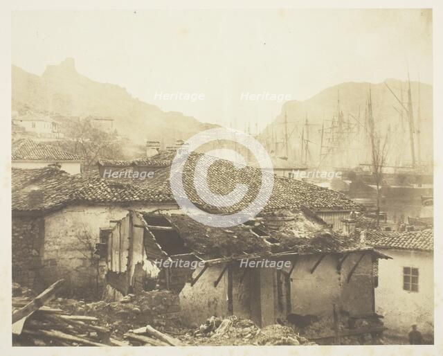 Cottages at Balaklava, 1855. Creator: Roger Fenton.