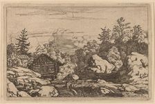 Cottages at the Bank, probably c. 1645/1656. Creator: Allart van Everdingen